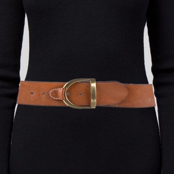 RL COLLECTION Red Leather Belt - Picture 13 of 16